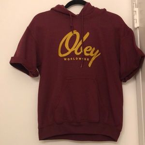 Obey Short Sleeve Hoodie